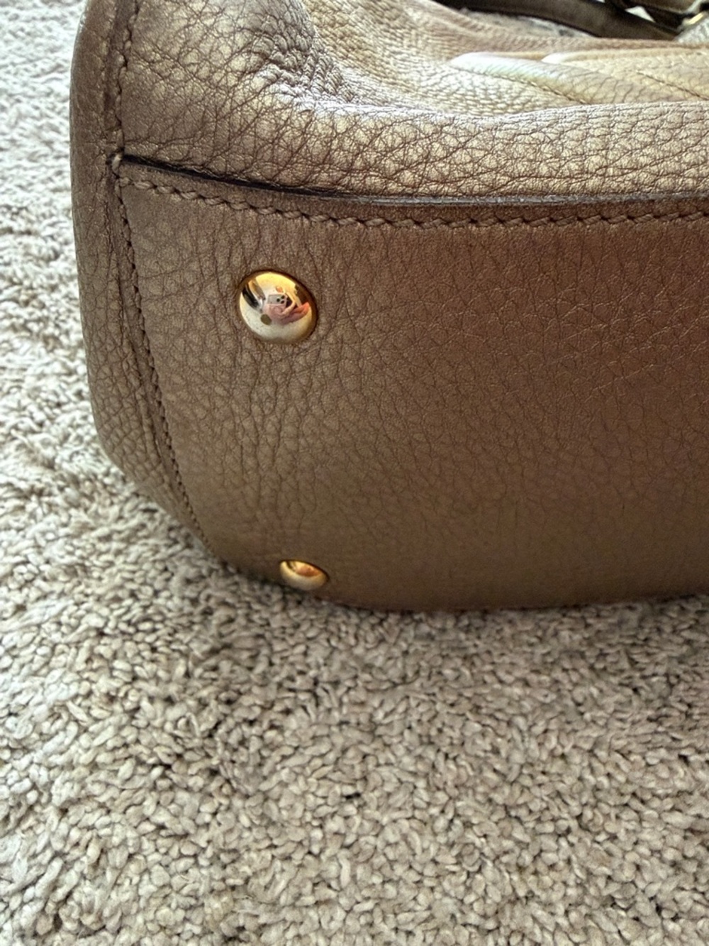 Gucci Soho Metallic Bronze Shoulder Bag with Tassel - Picture 3 of 13